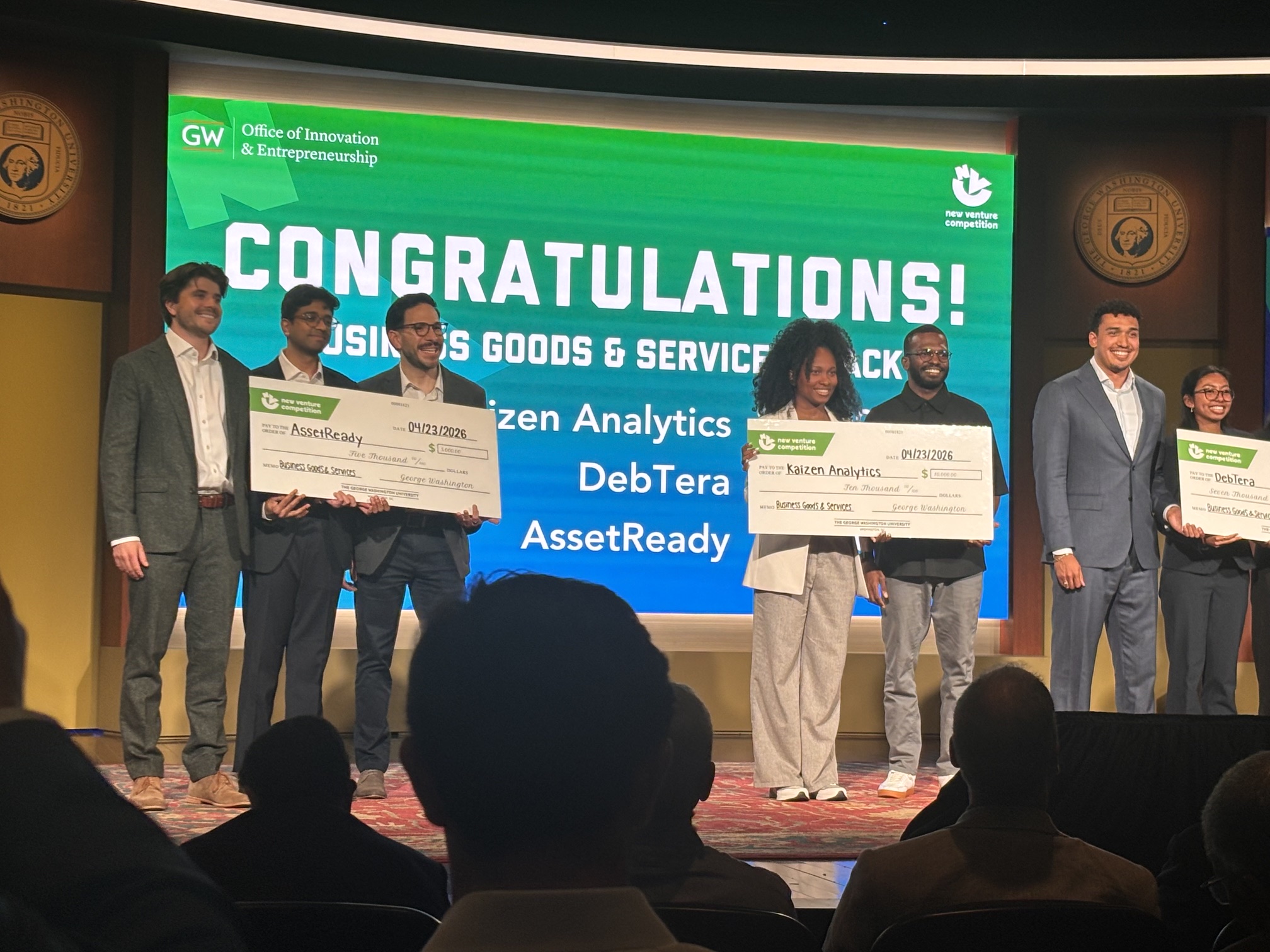 Kaizen team at the GW New Venture Competition